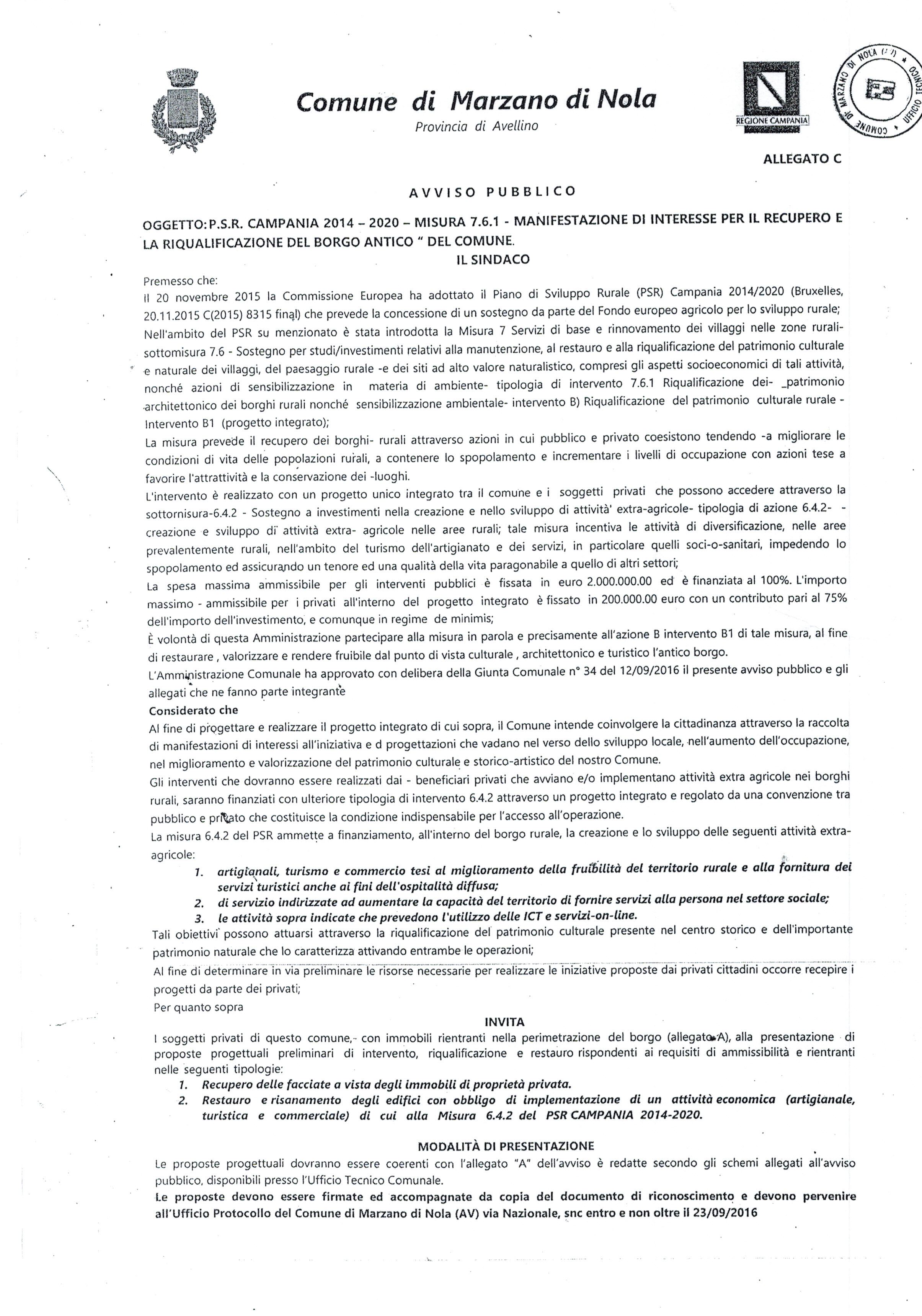 AVVISO AVVISO